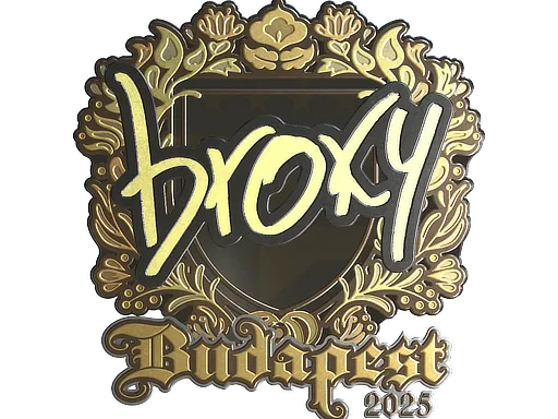 印花 | broky（金色）| 2025年布达佩斯锦标赛